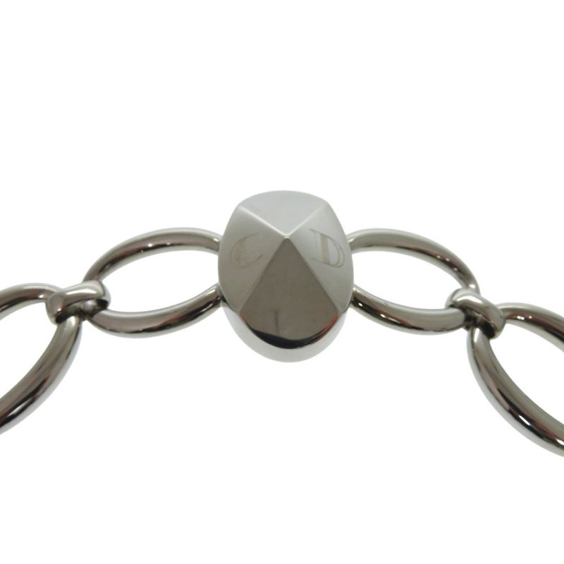 Dior Faux Pearl Necklace Silver Choker 0989 — view 4