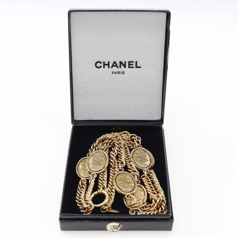 Chanel Gold Plated 26 111.6 g Necklace — view 9