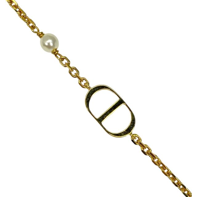 Dior B1310 Ptcrs d301 Petit CD Bracelet Accessory Logo Signature Resin Pearl — view 5