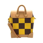 Louis Vuitton Shoulder Bag Nano Steamer Damier Pop Canvas Yellow Brown — view 2