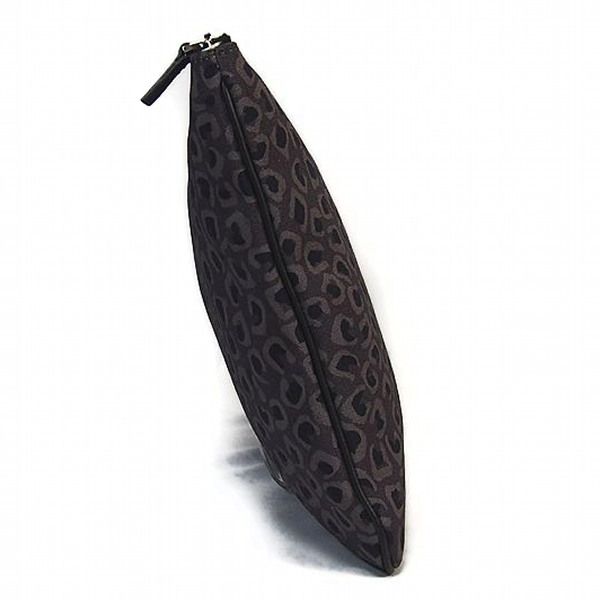 Gucci Second Bag Leopard Print Clutch Gray — view 3