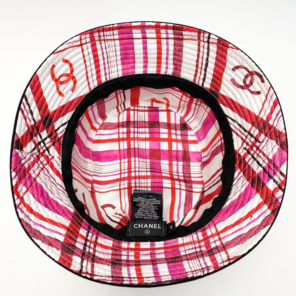 Chanel Coco Mark Bucket Hat Size M Black — view 3