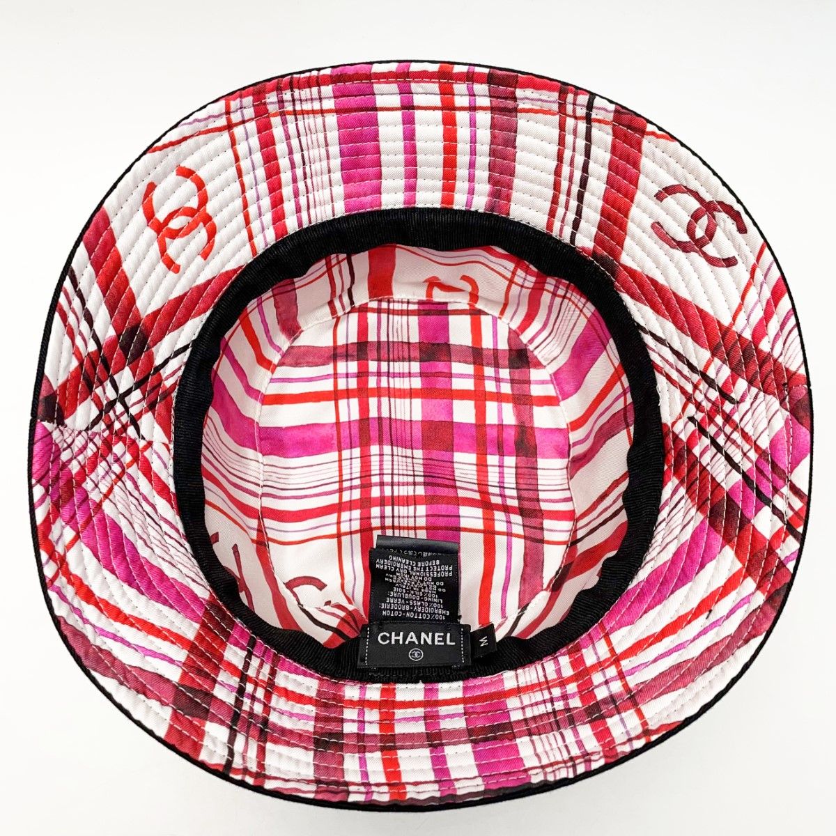 Chanel Coco Mark Bucket Hat Size M Black — view 3