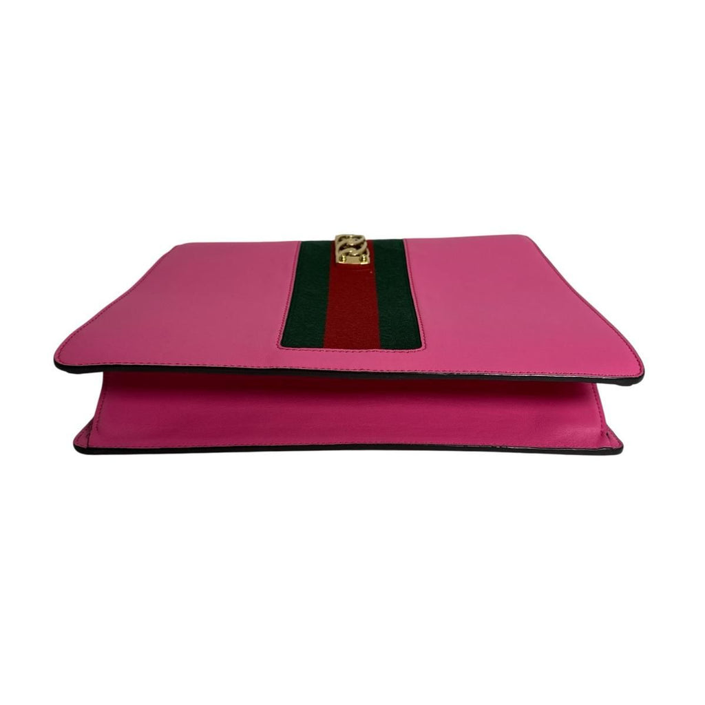Gucci 2 way Bag Shoulder Sylvie Handbag Pink — view 4