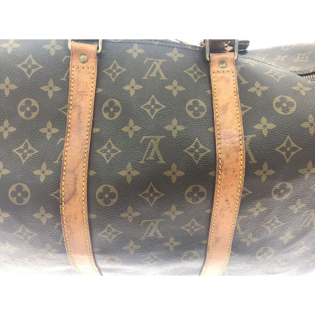 Louis Vuitton Boston Bag Monogram Keepall 55 Brown — view 4
