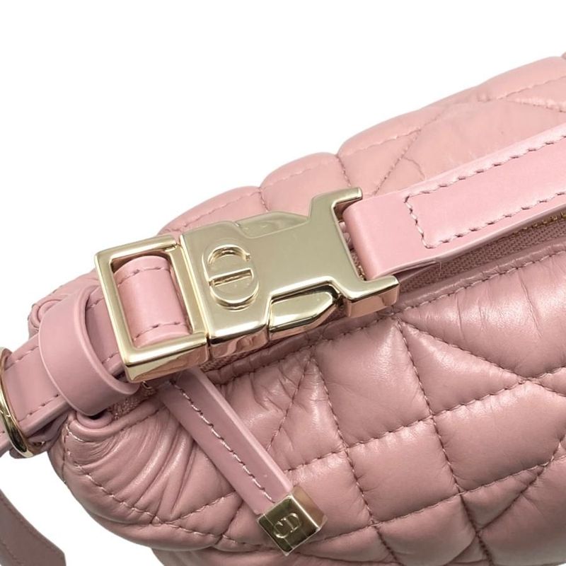 Christian Dior Handbag Nomad Pouch Small S5553 Omig Pink Gold Hardware — view 6