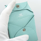 Hermes Bastia GM Coin Case A Stamp Manufactured In 2017 Chevre Aqua — view 5