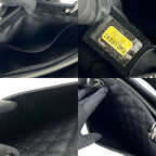 Chanel Tote Bag Grand Shopping GST Caviar Leather Black Silver Hardware Chain 16 th — view 8