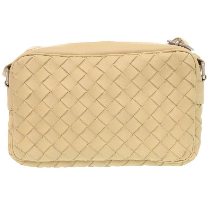 Bottega Veneta Intrecciato Leather Beige Shoulder Bag 1343 — view 3