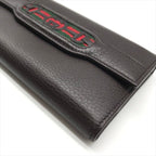 Gucci Geki Interlocking Sherry Line Leather Trifold Wallet Brown — view 4