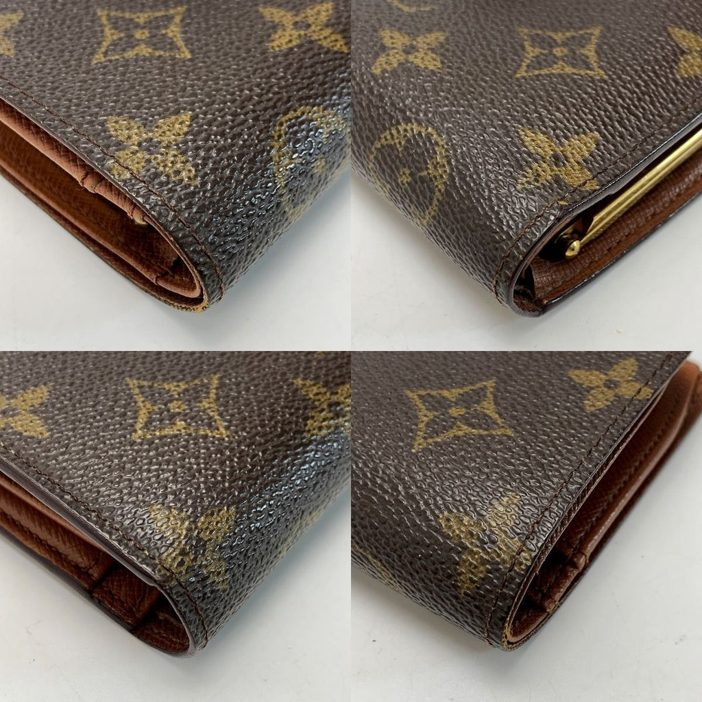Louis Vuitton Nogram Portefeuille Viennois Brown Bifold Wallet Leather — view 8