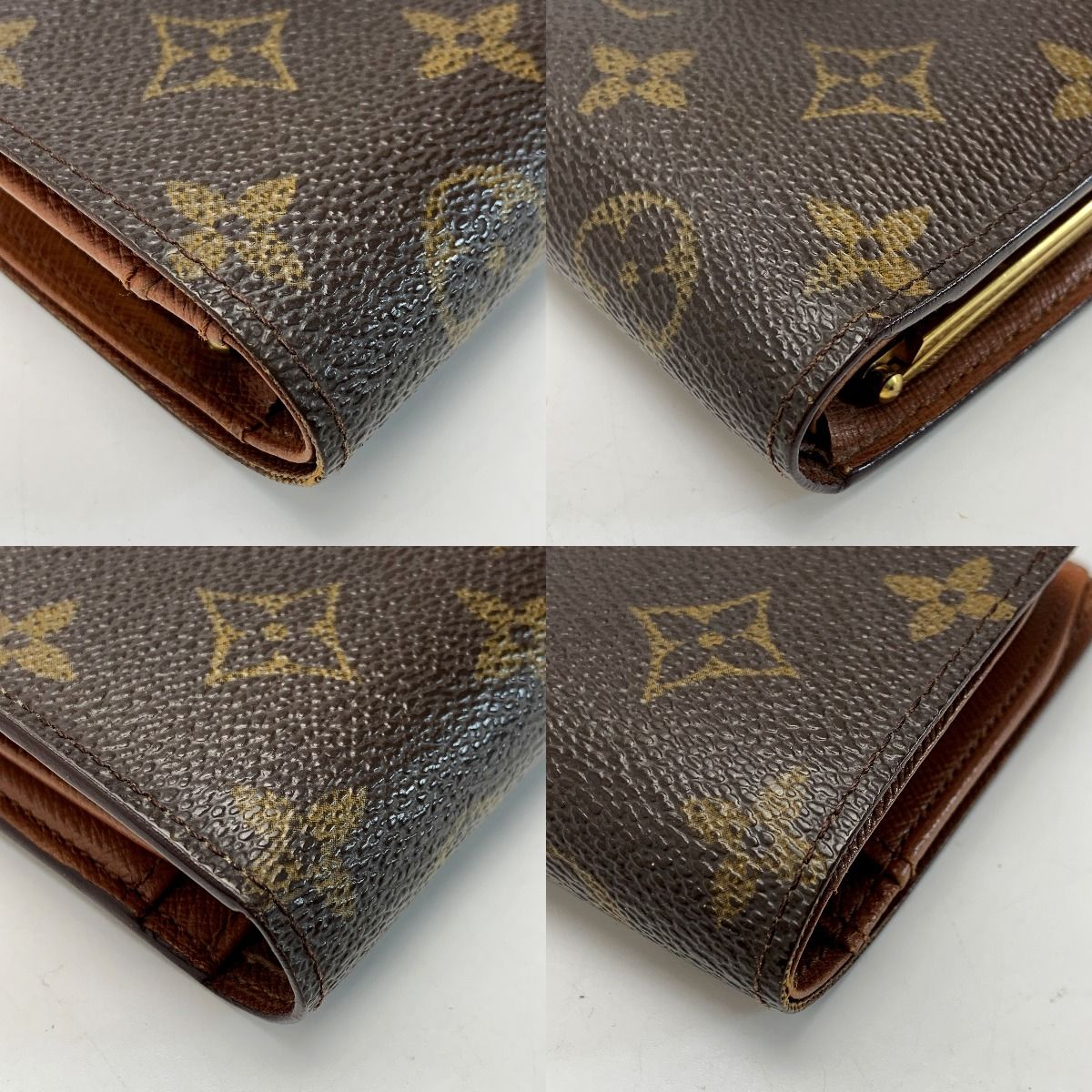 Louis Vuitton Nogram Portefeuille Viennois Brown Bifold Wallet Leather — view 8