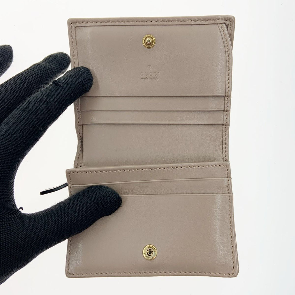 Gucci GG Marmont Coin & Billfold Card Case Bifold Short Wallet Light — view 5