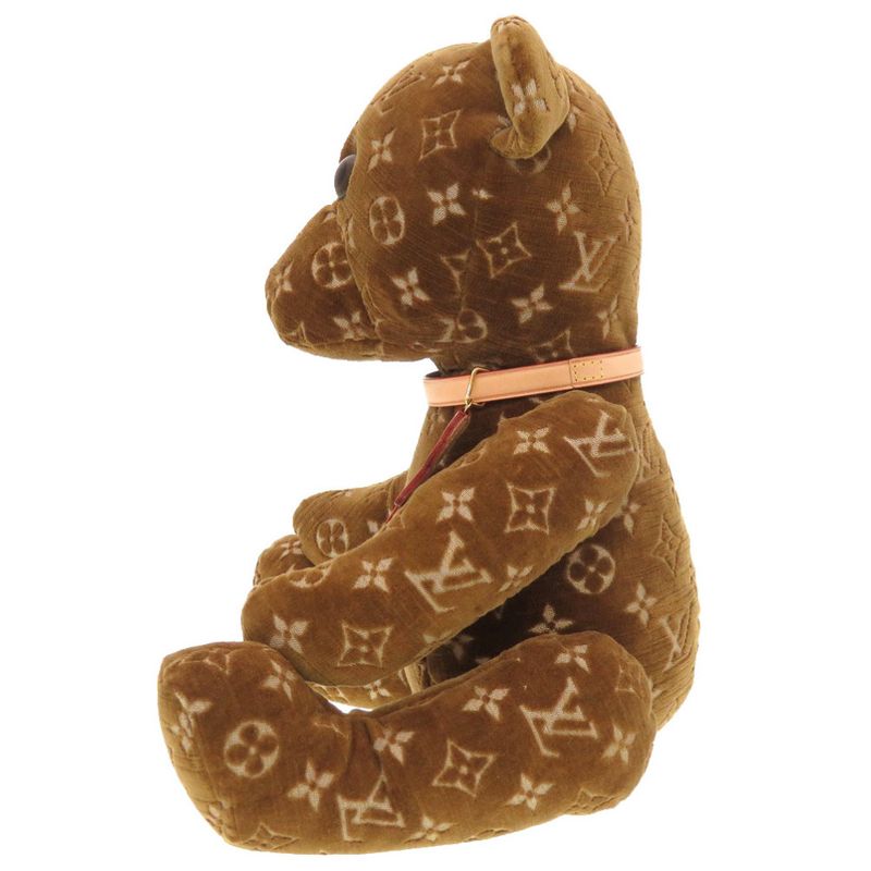 Louis Vuitton Monogram Doudou Teddy Bear Limited Edition 2021 Gi0616 Velour — view 3