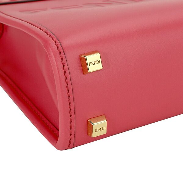 Fendi Shoulder Bag Mini Sunshine Shopper Pink — view 8