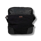 Gucci Crossbody Bag Shoulder Black Cima Leather GG Pattern Nylon Canvas — view 2