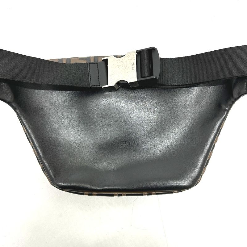 Fendi Body Bag Zucca 7 Va434 Leather Brown — view 2