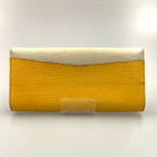 Louis Vuitton Portefeuille Flor Long Wallet White Yellow — view 2