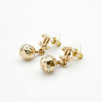 Chanel Earrings Gold Coco Mark Rhinestone — view 3