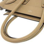 Celine Luggage Micro Shopper Leather Beige Handbag 1112 — view 6