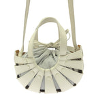 Bottega Veneta the Shell Leather 2-Way Shoulder Bag White — view 4