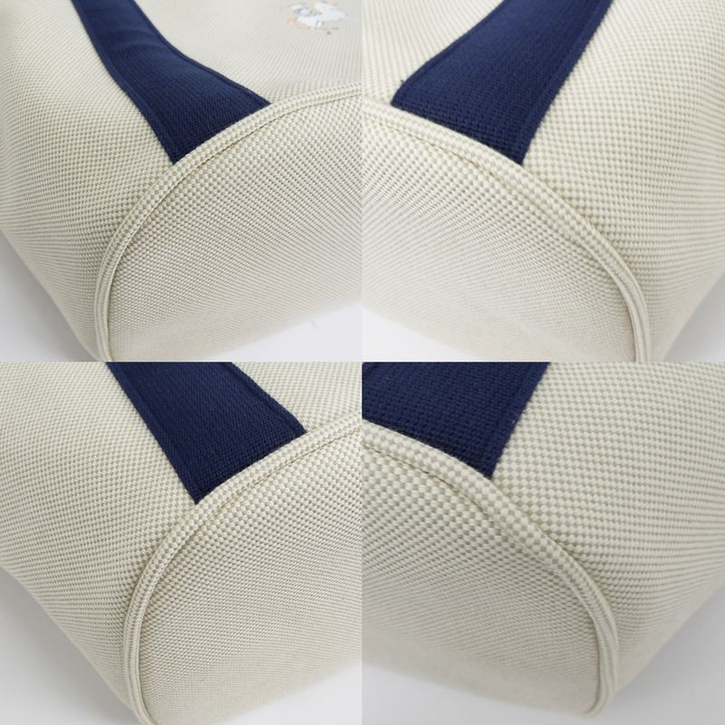 Hermes Cabrio Mother's Bag Toile Ash Gripe Lou Navy Tote Canvas — view 5