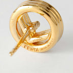 Fendi Earrings F Is Soft White Gold — view 7