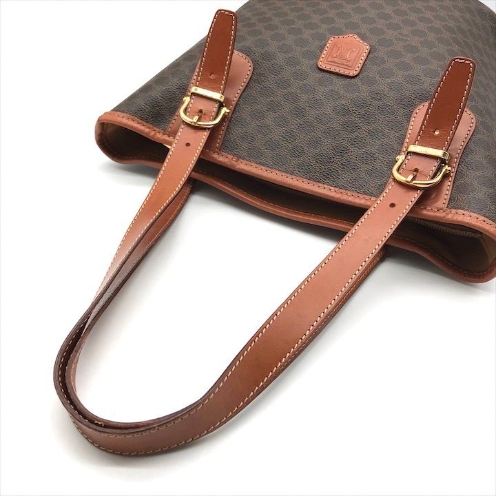 Celine Macadam Tote Brown Leather — view 6