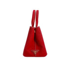 Prada Bn2439 Mini 2-Way Canapa Tote Bag Red — view 4