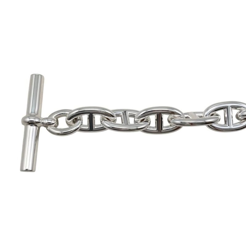 Hermes Bracelet Chaine D'ancre TGM B 011 AG 925 11 Frames Silver — view 4