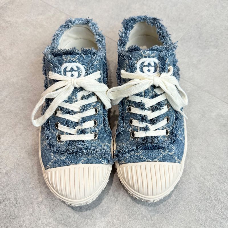 Gucci GG Denim Sneakers Logo 24 SS 35 Low Cut — view 6