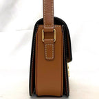 Celine Shoulder Bag White Brown Triomphe — view 4