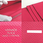 Hermes Bearn Souffle Rose Vo Epson Silver Hardware 2021 — view 9