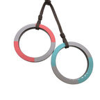 Hermes Mikado Horn & Lacquer Necklace Lacquerwood Gray Pink Green 1400 — view 5