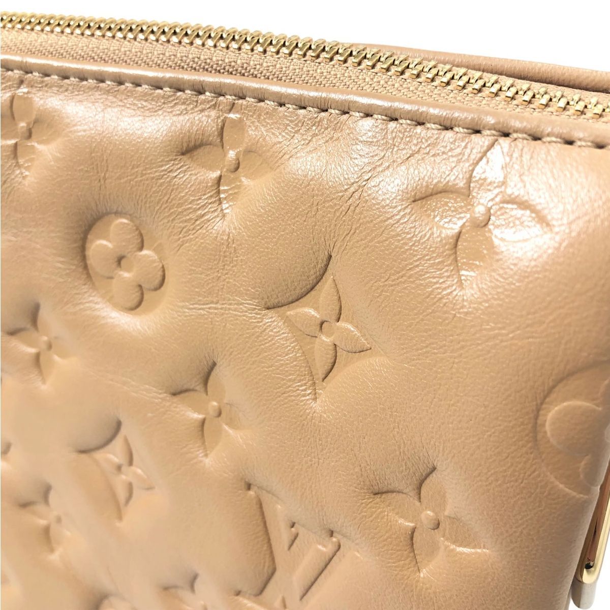 Louis Vuitton Cousin PM Shoulder Bag Lambskin Camel — view 6