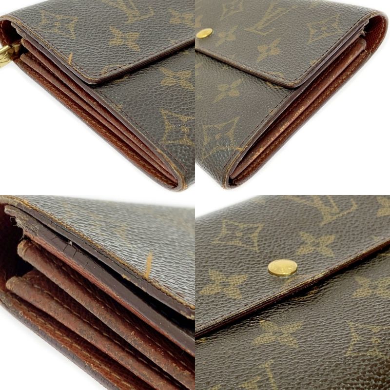 Louis Vuitton Monogram Pochette Porte Monet Cles Di Brown — view 6