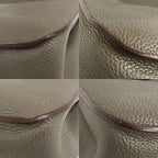Hermes Halzan 31 Taurillon Clemence Etain Silver Hardware R 2014 Gray — view 6