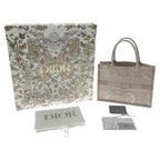 Christian Dior Toile de Jouy Embroidered Book Tote Small Bag M1296 Ztdt Pink — view 9