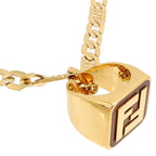 Fendi 21 Logo Ring Necklace — view 3