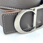 Dior Belt CD Logo Buckle Leather Brown — view 4