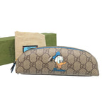 Gucci GG Supreme Beige Blue Donald Duck Disney Collaboration Pencil Case — view 2