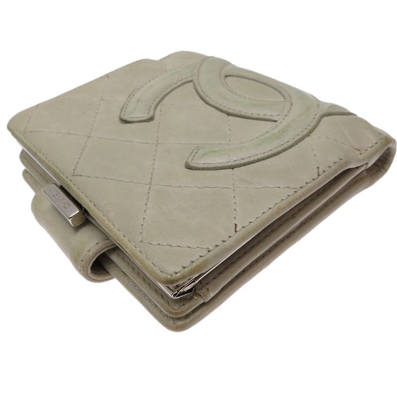 Chanel Bifold Twist Gray Wallet — view 3
