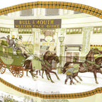 Hermes Carre 90 BULL & Mouth Western Coach Office Mail Yellow Scarf — view 2