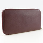 Hermes Azap Long Silk-in Vaux-epson Rouge Ash Bordeaux R Wallet — view 3