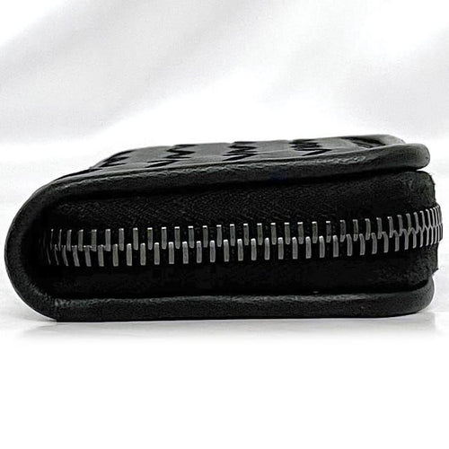 Bottega Veneta Coin Case Black Intrecciato Purse — view 2