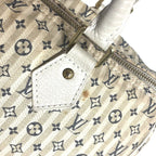 Louis Vuitton Speedy 30 Monogram Mini Lin Canvas White — view 6