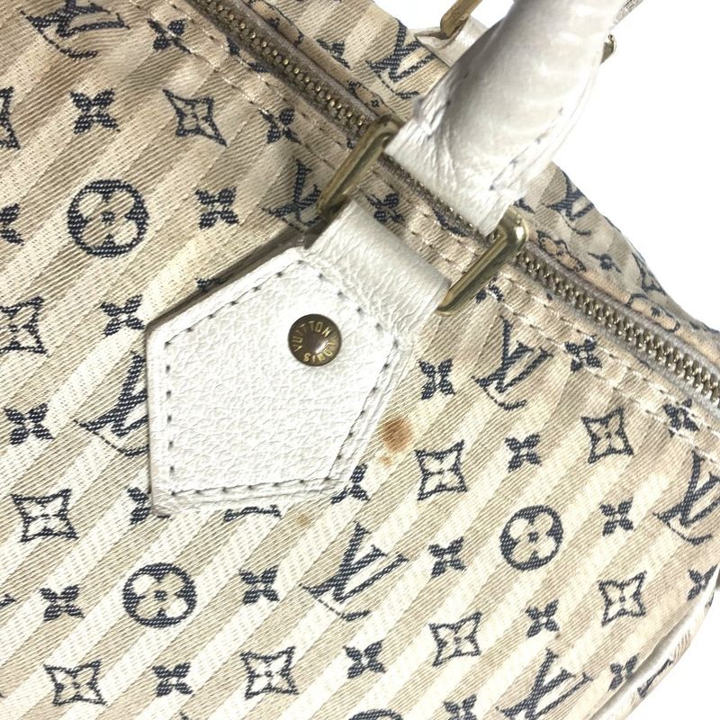 Louis Vuitton Speedy 30 Monogram Mini Lin Canvas White — view 6
