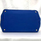 Prada Tote Bag Blue Cobalto Canapa — view 4