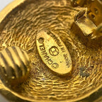 Chanel Earrings Gold Coco Mark Vintage GP — view 8