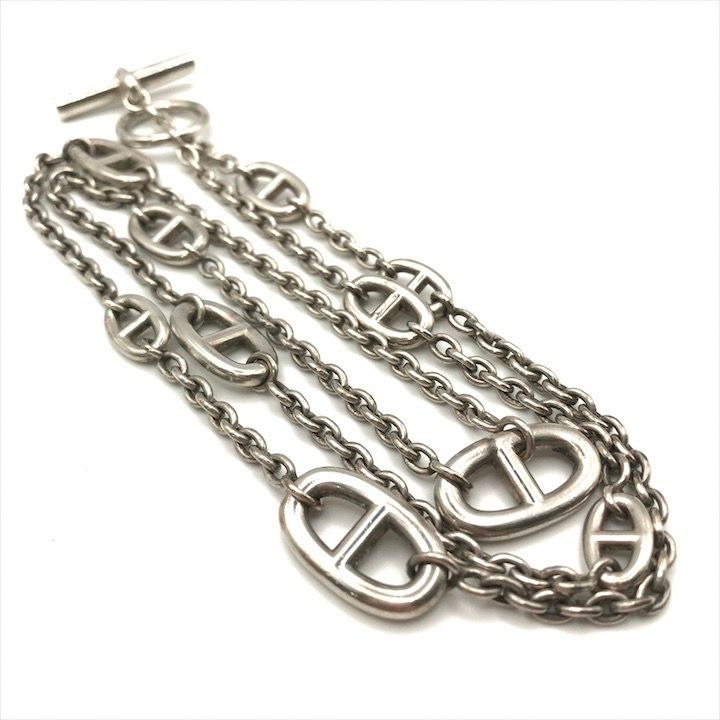 Hermes Chaine D'ancre Farandole Necklace Silver — view 5